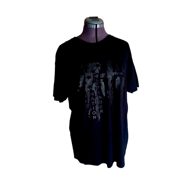 Gildan short sleeve black tee shirt, L - Picture 1 of 7
